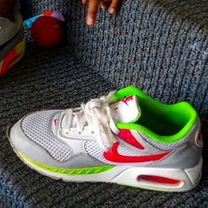 Nike shoes green,pink,white
